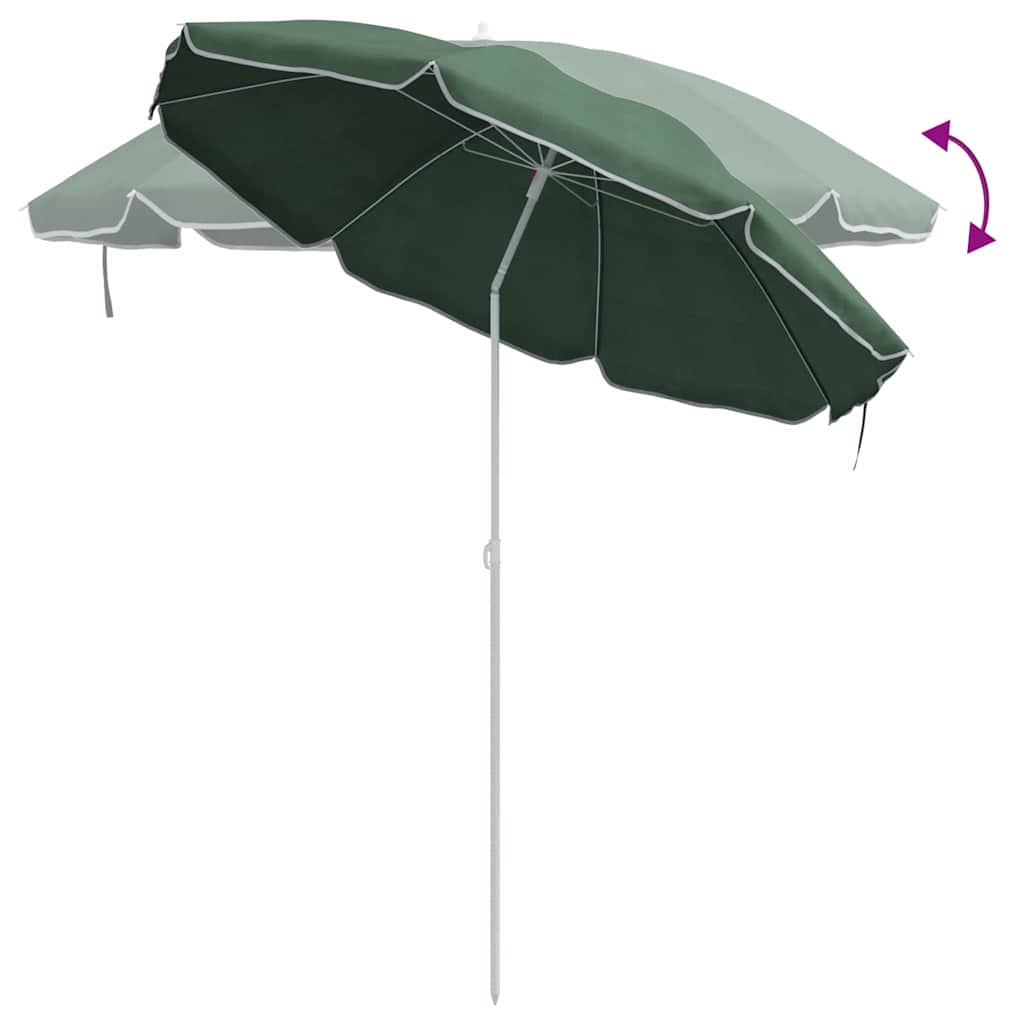 Ombrellone Verde 161 x 161 x 193 cm Poliestere