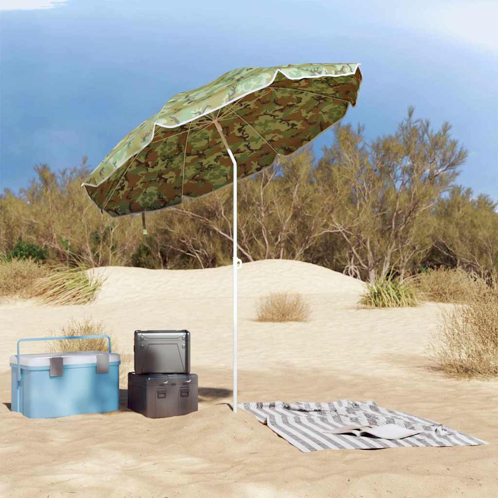 Ombrellone da Spiaggia Mimetico 206 x 206 x 212 cm