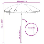 Ombrellone da Spiaggia Mimetico 206 x 206 x 212 cm