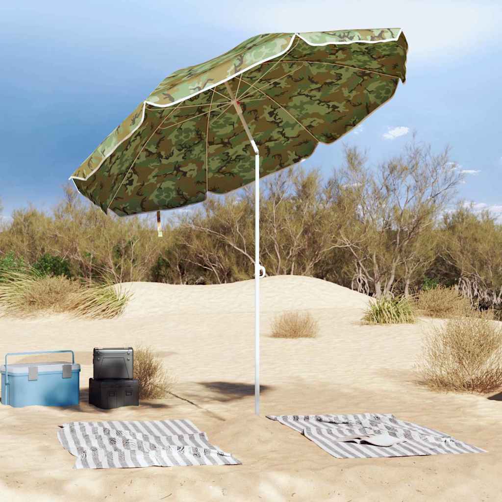 Ombrellone da Spiaggia Mimetico 263 x 263 x 272 cm