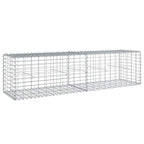 Cesto Gabbione con Copertura 200x50x50 cm Ferro Zincato