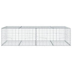 Cesto Gabbione con Copertura 200x100x50 cm Ferro Zincato
