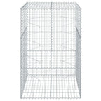 Cesto Gabbione con Copertura 100x100x150 cm in Ferro Zincato