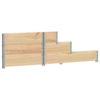 Fioriera Rialzata 3 Livelli 120x80 cm Legno Massello di Pino