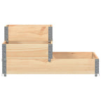 Fioriera Rialzata 3 Livelli 120x80 cm Legno Massello di Pino