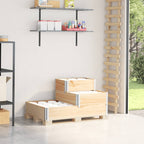 Fioriera Rialzata 3 Livelli 120x80 cm Legno Massello di Pino