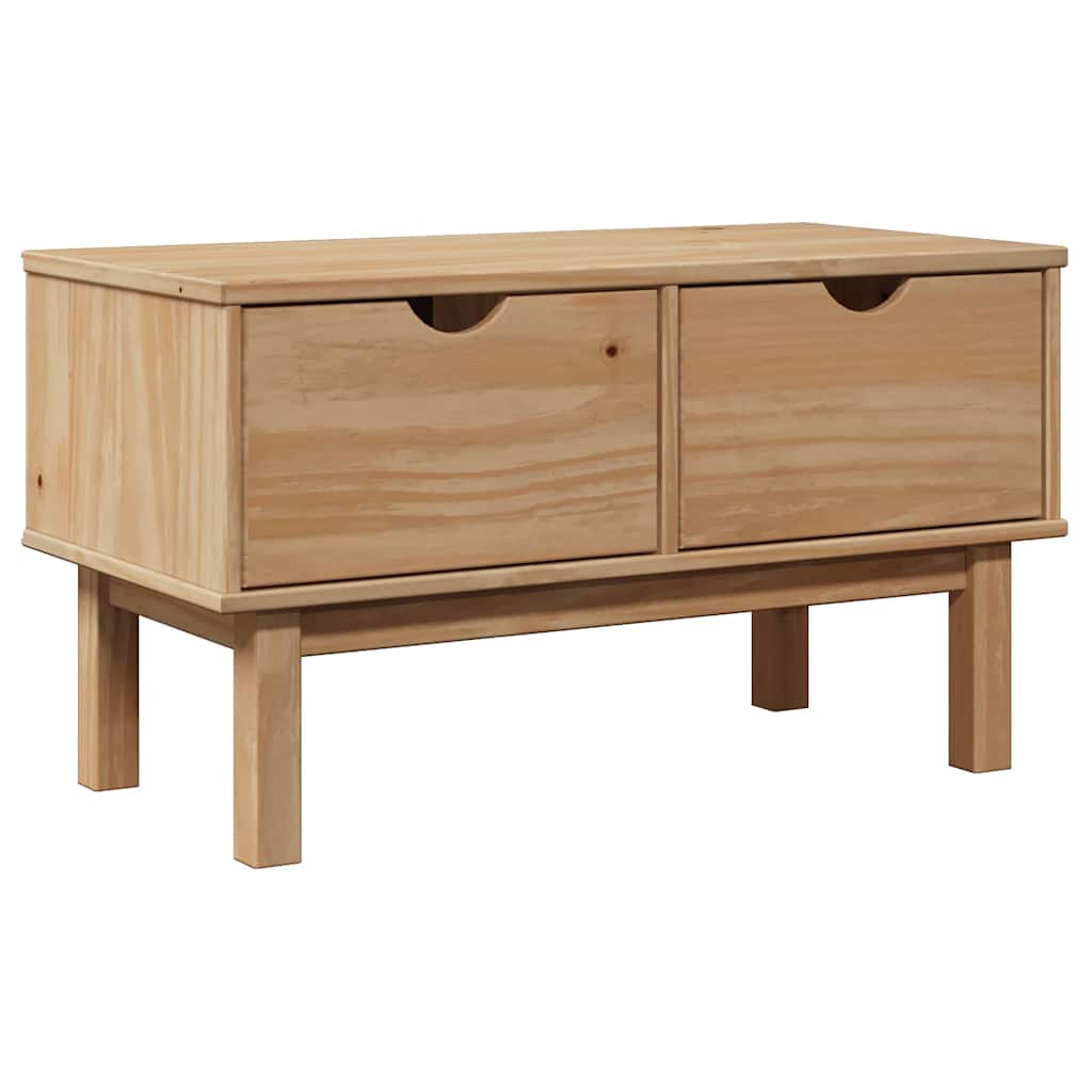 Panca da Corridoio OTTA 80x40x45 cm in Legno Massello di Pino
