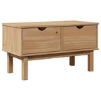 Panca da Corridoio OTTA 80x40x45 cm in Legno Massello di Pino