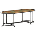 Tavolino da Salotto 110x55x40 cm in Legno Massello di Recupero
