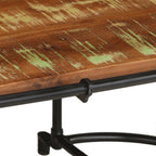 Tavolino da Salotto 110x55x40 cm in Legno Massello di Recupero