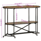 Tavolo Consolle 110x42x76 cm in Legno Massello di Recupero
