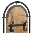 Appendiabiti da Parete con 4 Ganci 2pz Legno Massello di Mango