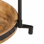Tavolino da Salotto Ø55x60 cm in Legno Massello di Mango