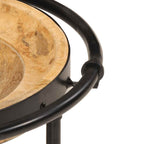Set Tavolino 2 pz in Legno Massello di Mango