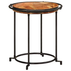 Set Tavolino 2 pz in Legno Massello di Acacia