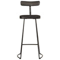 Sgabelli da Bar 2 pz Neri 49x43x103 cm Legno Massello di Mango
