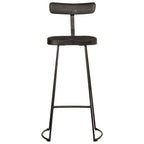 Sgabelli da Bar 2 pz Neri 49x43x103 cm Legno Massello di Mango