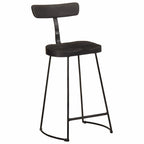 Sgabelli da Bar 2 pz Neri 49x43x88 cm Legno Massello di Mango
