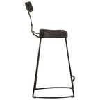 Sgabelli da Bar 2 pz Neri 49x43x88 cm Legno Massello di Mango
