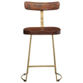 Sgabelli da Bar 2 pz 49x43x79 cm in Legno Massello di Mango