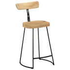 Sgabelli da Bar 2 pz 49x43x88 cm in Legno Massello di Mango