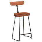 Sgabelli da Bar 2 pz 49x43x88 cm in Legno Massello di Mango