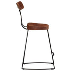 Sgabelli da Bar 2 pz 49x43x79 cm in Legno Massello di Mango