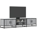 Mobile Porta TV Grigio Sonoma 180x35x41 cm in Truciolato