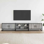 Mobile Porta TV Grigio Sonoma 210x35x41 cm in Truciolato