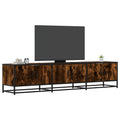 Mobile Porta TV Rovere Fumo 180x35x41 cm in Truciolato