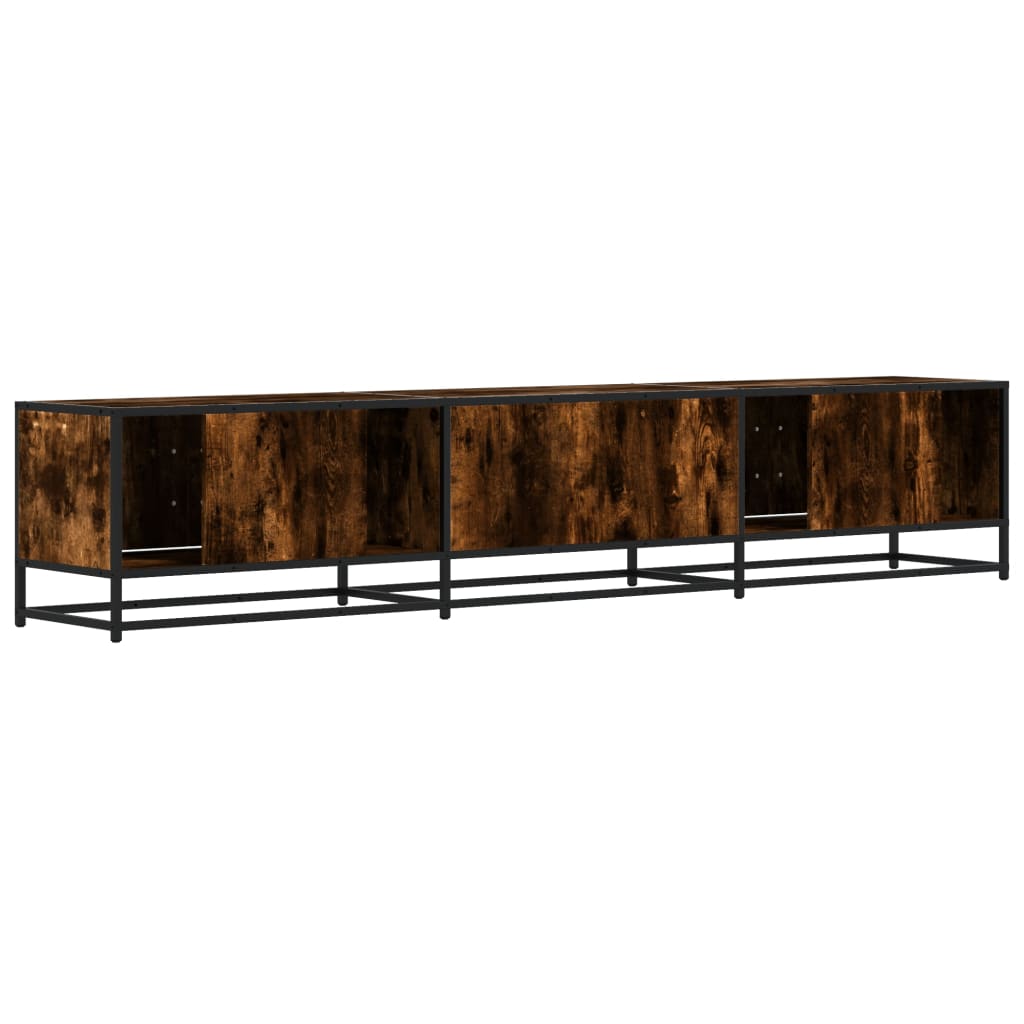 Mobile TV Rovere Fumo 210x35x41 cm in Truciolato