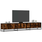 Mobile Porta TV Rovere Fumo 240x35x41 cm in Truciolato