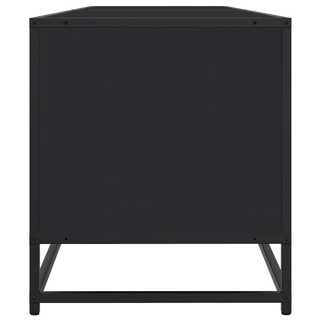 Mobile Porta TV Nero 180,5x40x46 cm in Truciolato