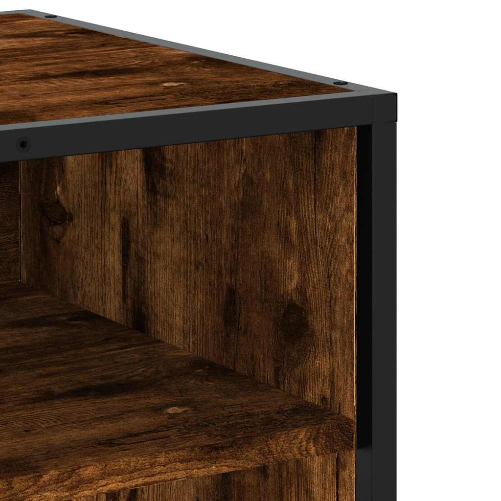 Mobile Porta TV Rovere Fumo 180,5x40x46 cm in Legno Multistrato