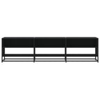 Mobile Porta TV Nero 180x40x46 cm in Legno Multistrato