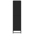 Libreria Nera 60x35x139 cm in Truciolato