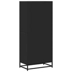 Libreria Nera 60x35x139 cm in Truciolato