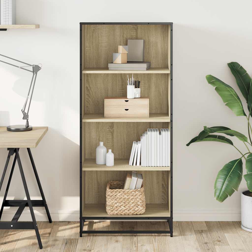 Libreria Rovere Sonoma 60x35x139 cm in Truciolato