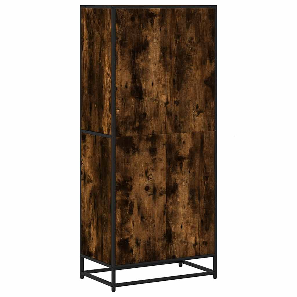 Libreria Rovere Fumo 60x35x139 cm in Truciolato