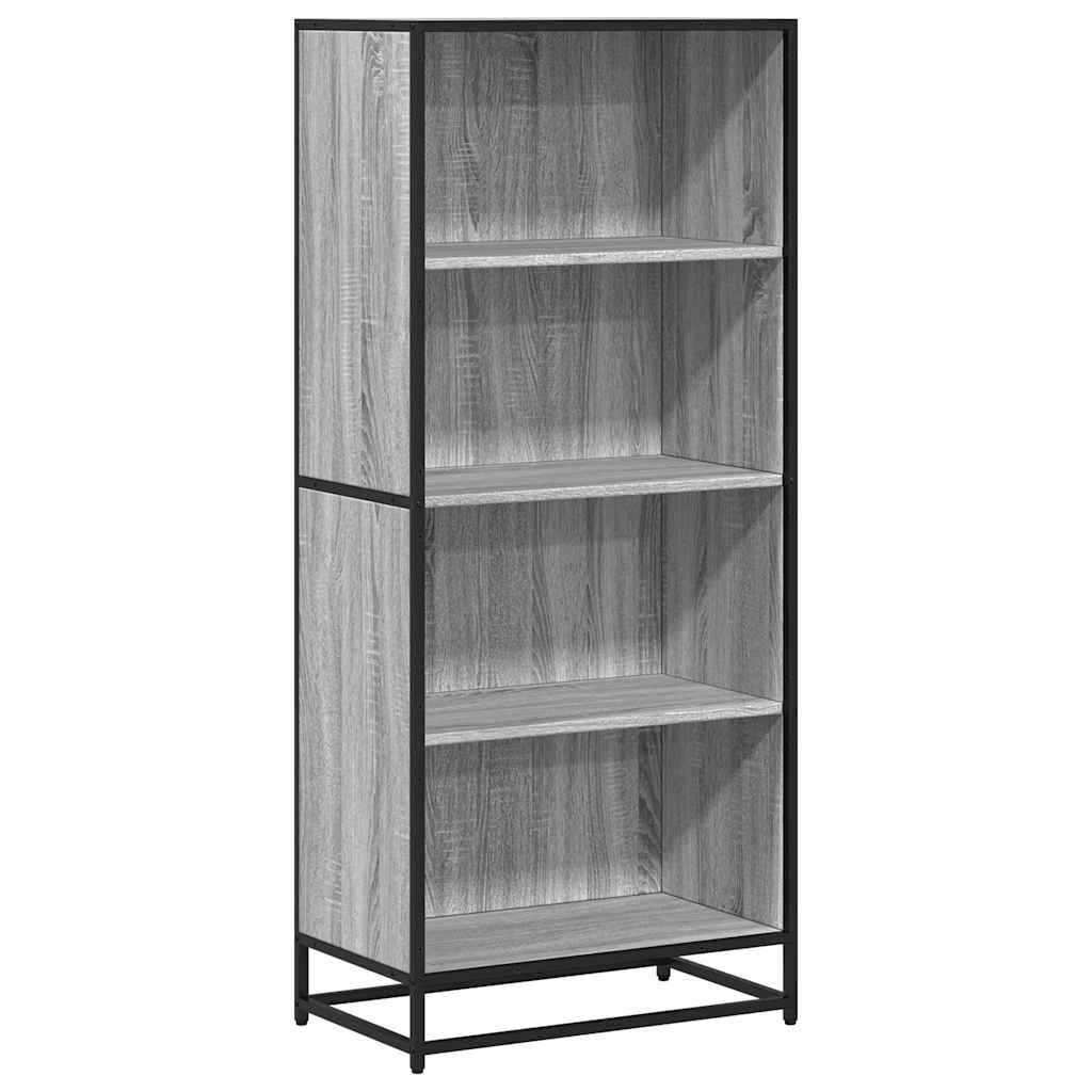 Libreria Grigio Sonoma 60x35x139 cm in Truciolato