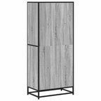 Libreria Grigio Sonoma 60x35x139 cm in Truciolato