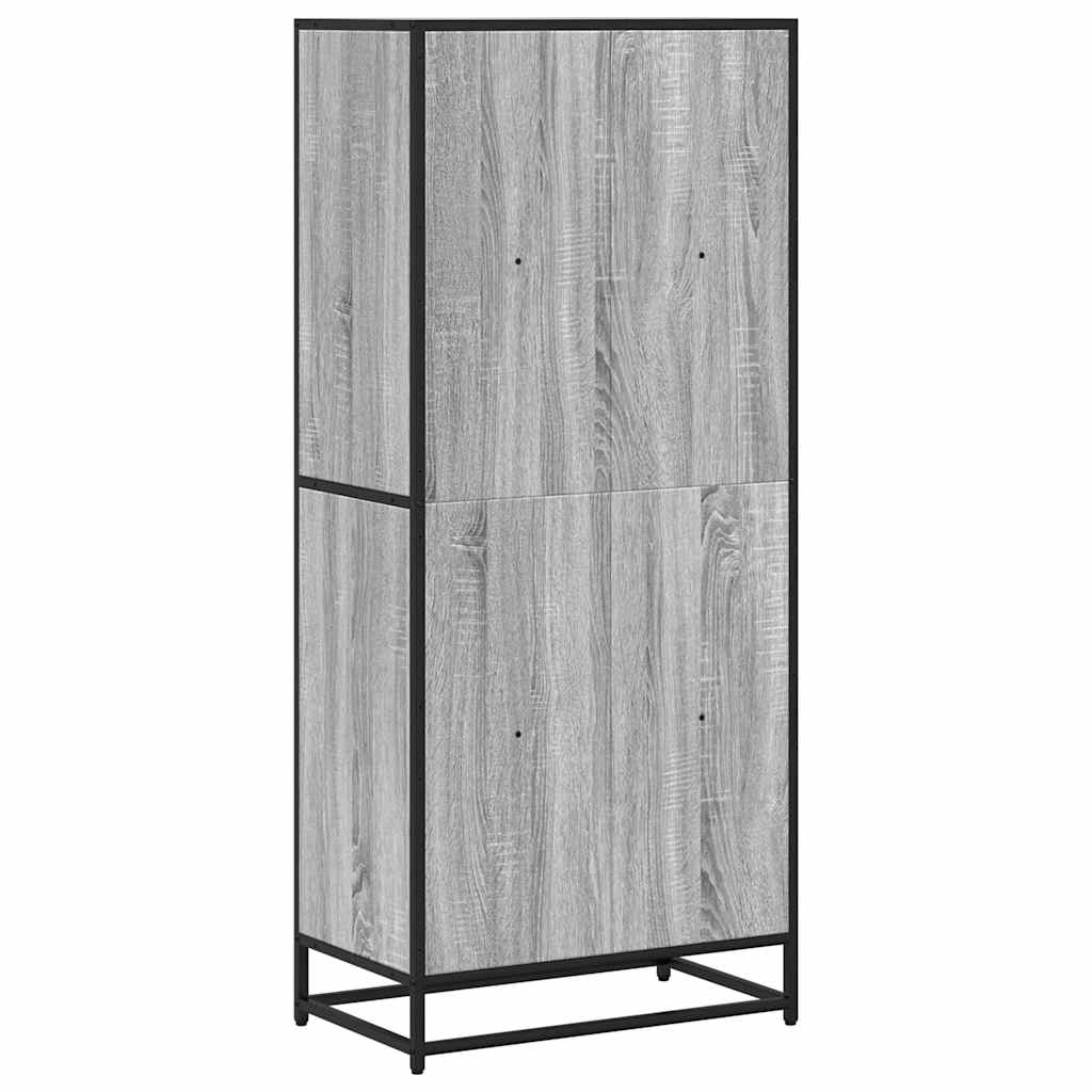 Libreria Grigio Sonoma 60x35x139 cm in Truciolato