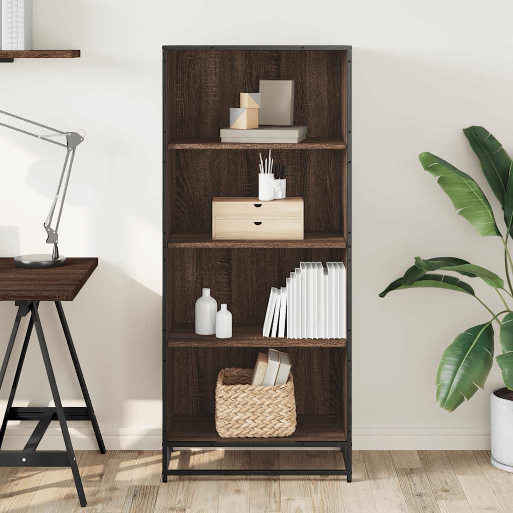 Libreria Rovere Marrone 60x35x139 cm in Truciolato
