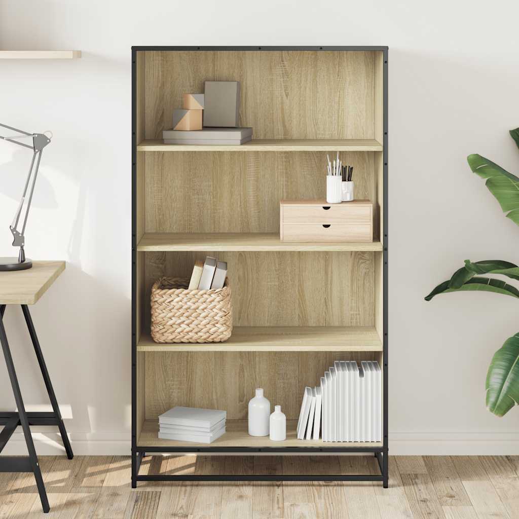Libreria Rovere Sonoma 80,5x35x139 cm in Truciolato