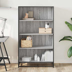 Libreria Grigio Sonoma 80,5x35x139 cm in Truciolato