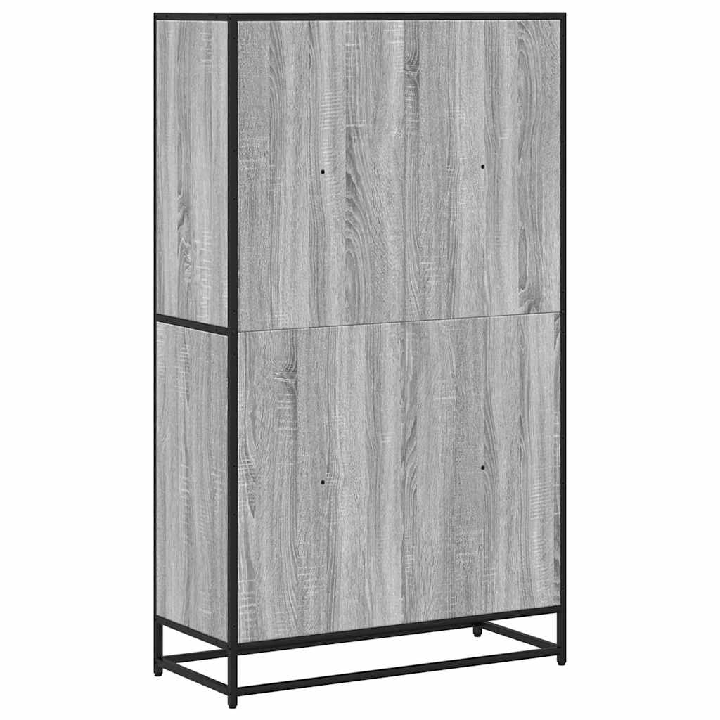 Libreria Grigio Sonoma 80,5x35x139 cm in Truciolato