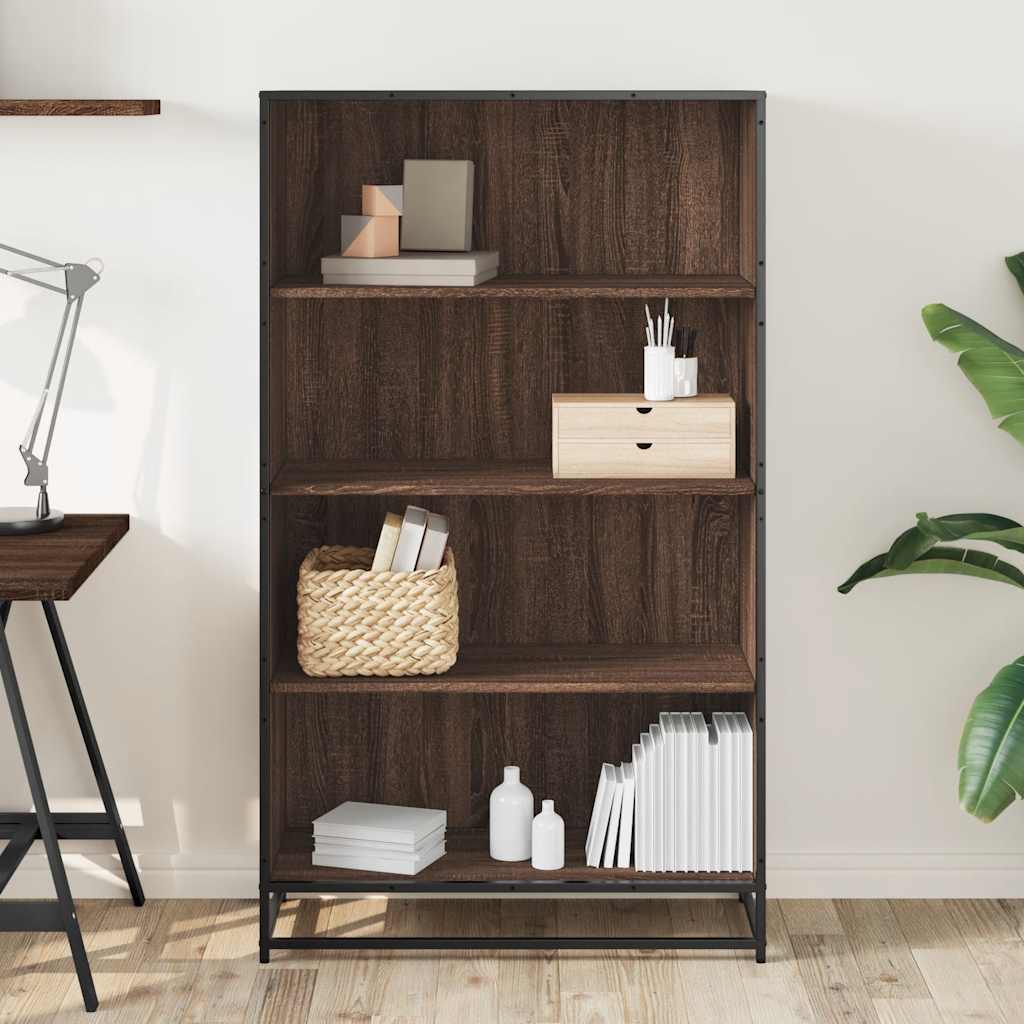 Libreria Rovere Marrone 80,5x35x139 cm in Truciolato