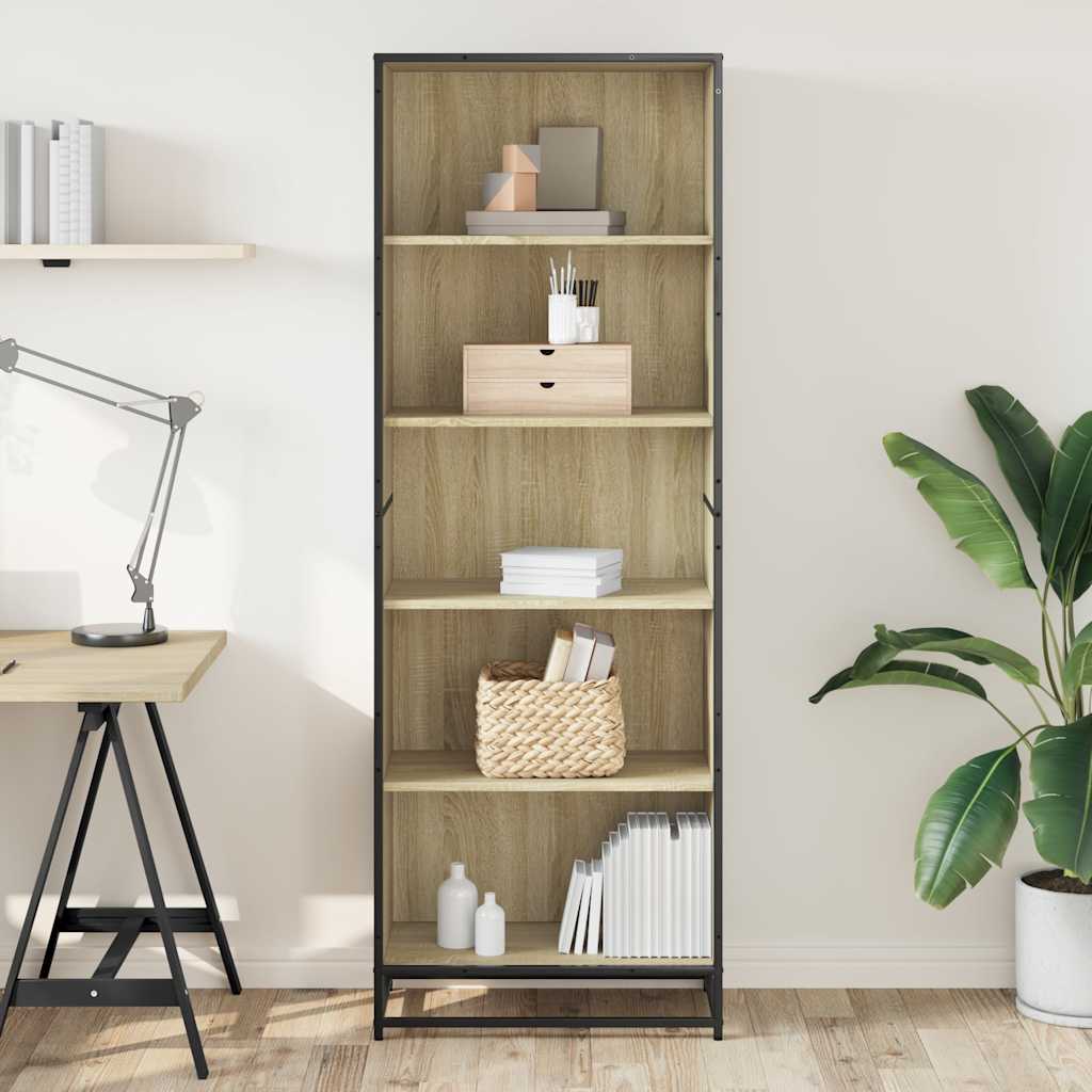 Libreria Rovere Sonoma 60x35x170,5 cm in Truciolato
