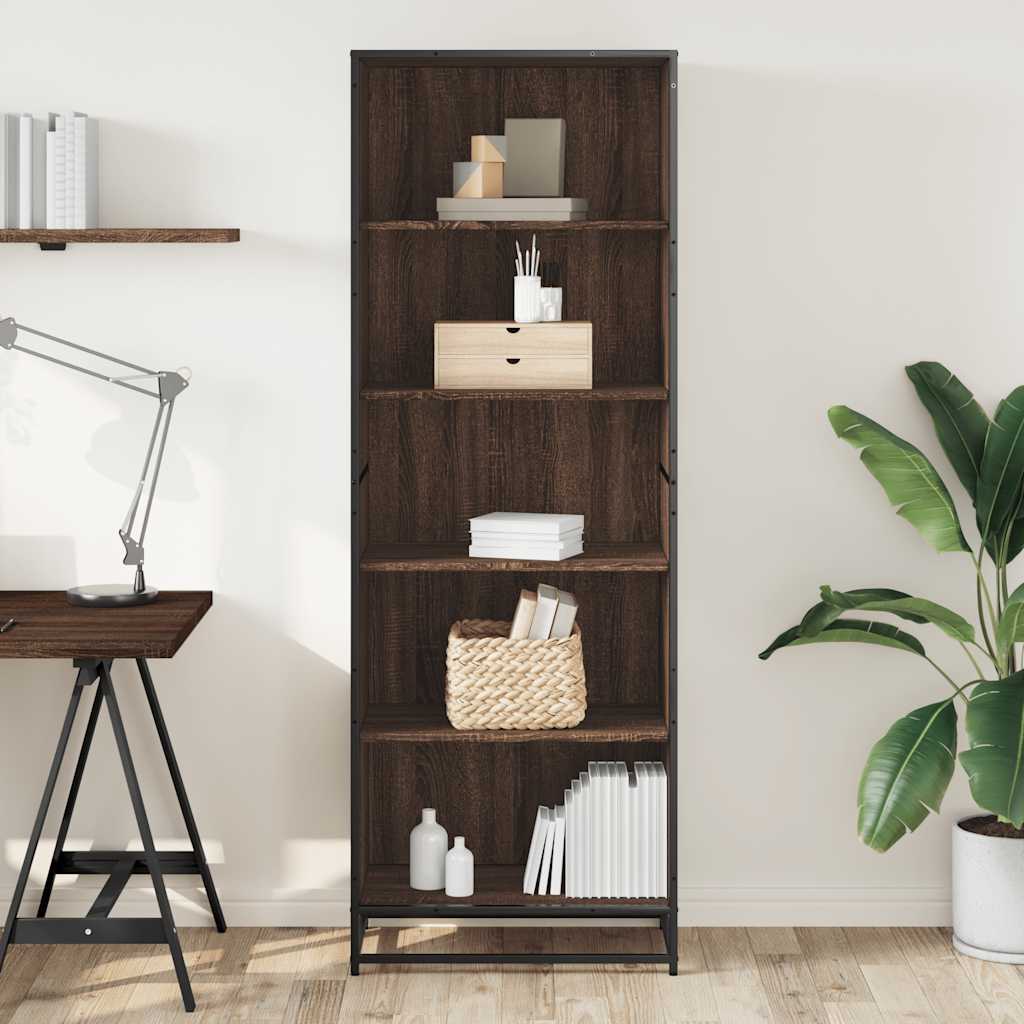 Libreria Rovere Marrone 60x35x170,5 cm in Truciolato