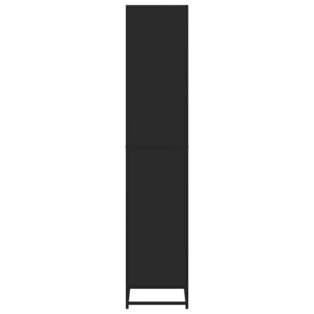Libreria Nera 80,5x35x170,5 cm in Truciolato